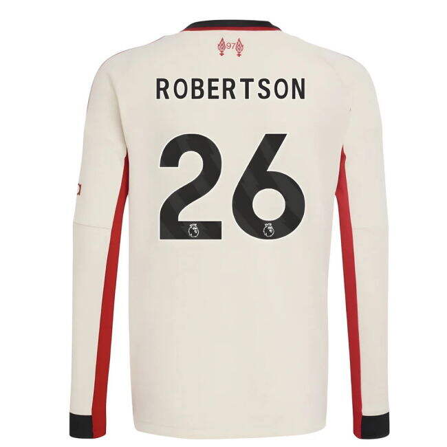 2025-2026 Liverpool Away Long Sleeve Shirt (Kids) (Robertson 26)