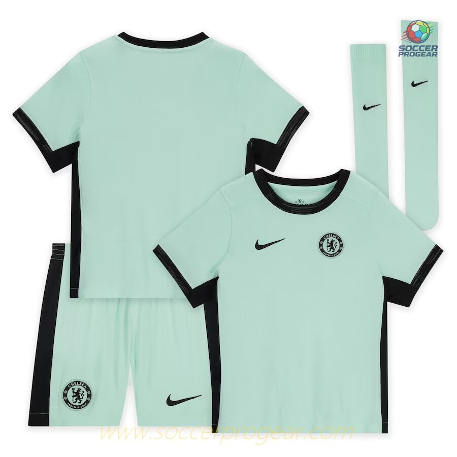 Chelsea Third Children's Edition Kit Soccer Shirt 2023 2024