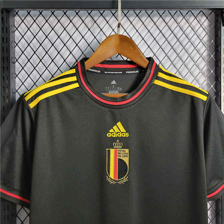 2022 Belgium Away Black Soccer Shirt Soccer Jersey - Official Replica