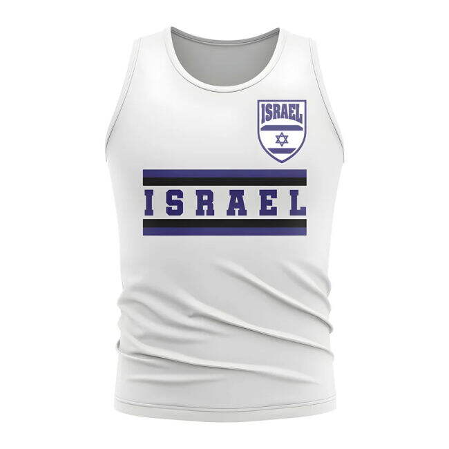 Israel Core Football Country Sleeveless Tee (White)
