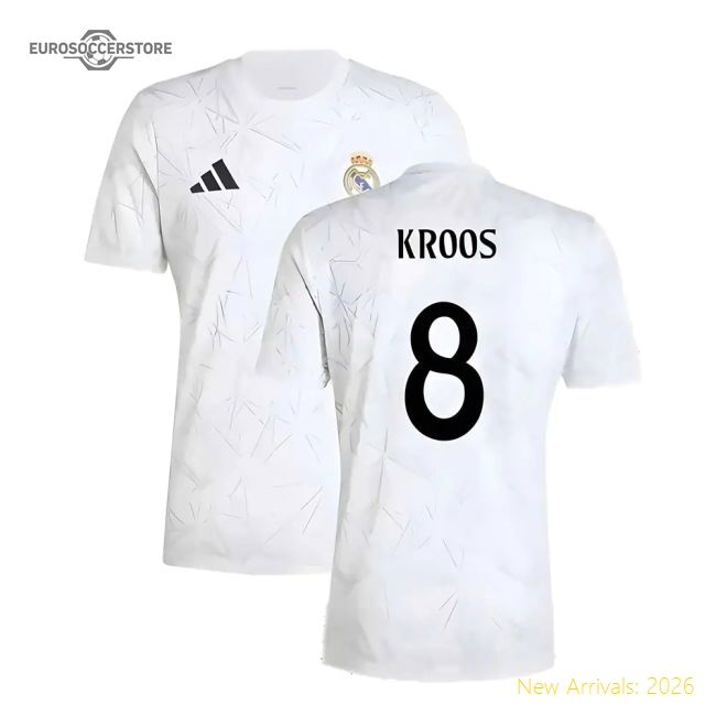 Excellent 2024-2025 Real Madrid Pre-match Shirt (white) (kroos 8)