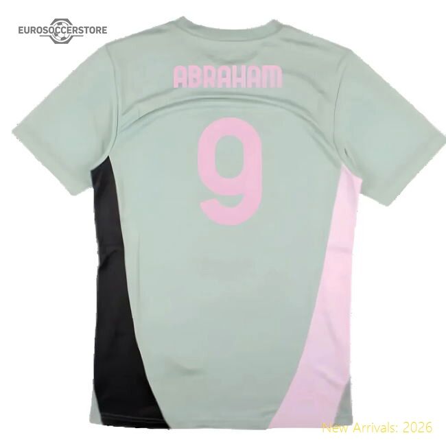 2024-2025 Ac Milan Training Shirt (green Fog) (abraham 9)