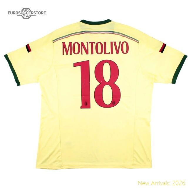 Excellent Ac Milan 2014-15 Third Shirt (xl) Montolivo 18 (excellent)