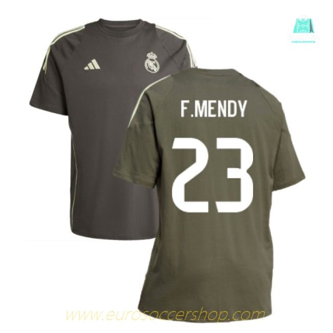 2025-2026 Real Madrid Training Tee (Utility Grey) (F.Mendy 23)