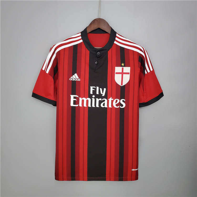Licensed AC Milan 1415 Retro Home Shirt - Official Replica 8945