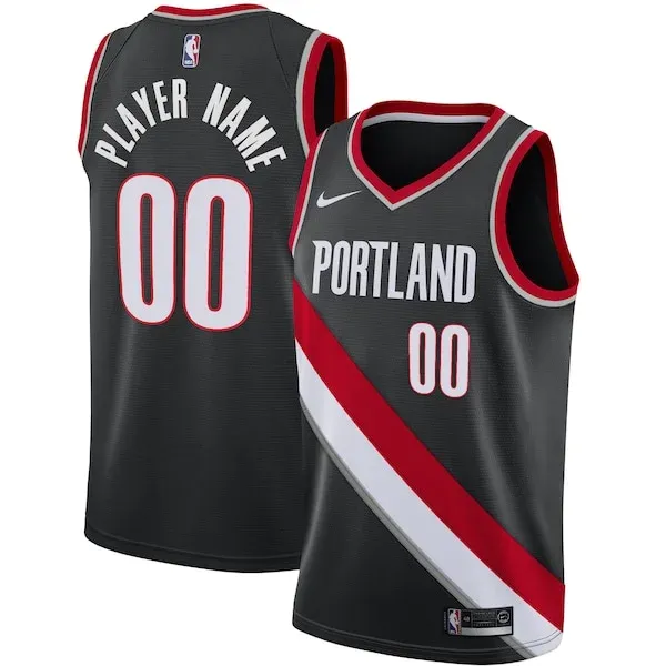 Portland Trail POR Swingman Jersey - genuine retro - Black training