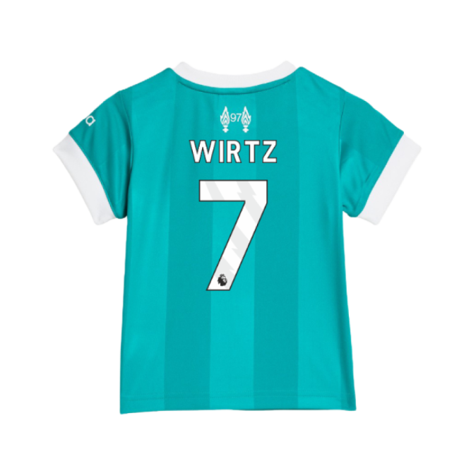 Great Deal Liverpool Wirtz 7 2025-2026 Liverpool Third Mini Kit (Wi...