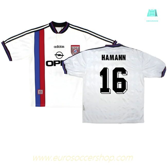 Bayern Munich 1996-98 Away Shirt ((Very Good) S) (Hamann 16)