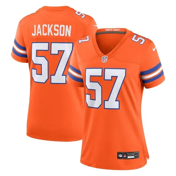 None Tom Jackson Game Jersey - Orange | NFL Player Jersey | NFL Footba