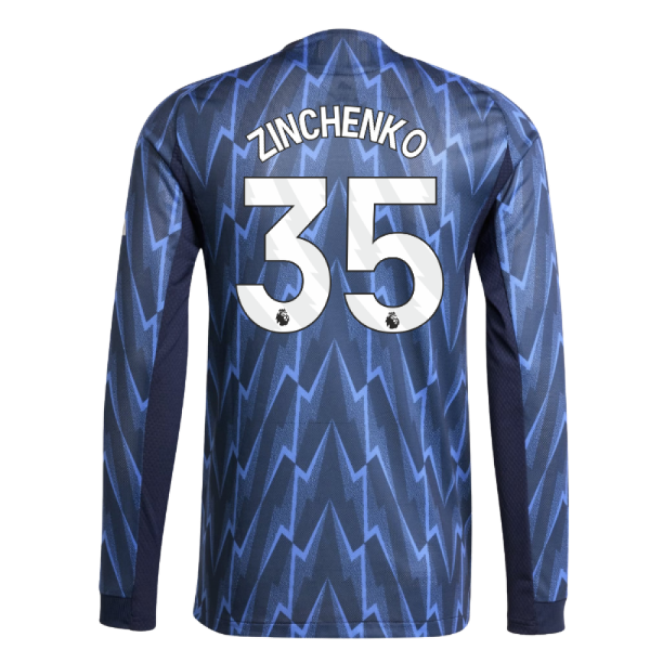 2025-20 Arsenal Official Away Soccer Jersey Zinchenko #35 L S