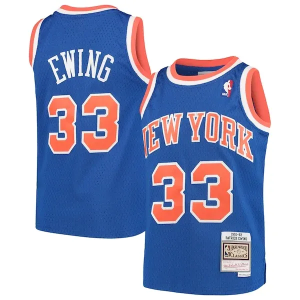 Patrick Ewing NYK Swingman Jersey - genuine team-jersey - Blue