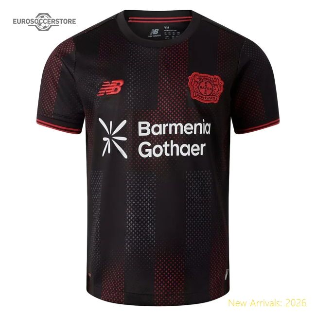 Authentic 2025-2026 Bayer Leverkusen Home Shirt (Kids) (Grimaldo 20)