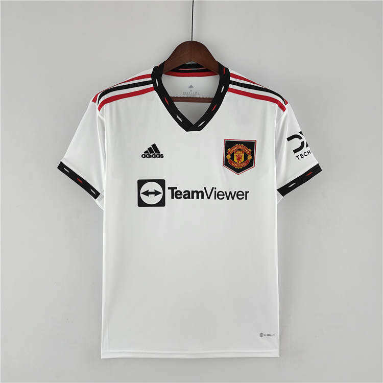Manchester United 2223 Away Kit White Soccer Jersey Football Shirt -