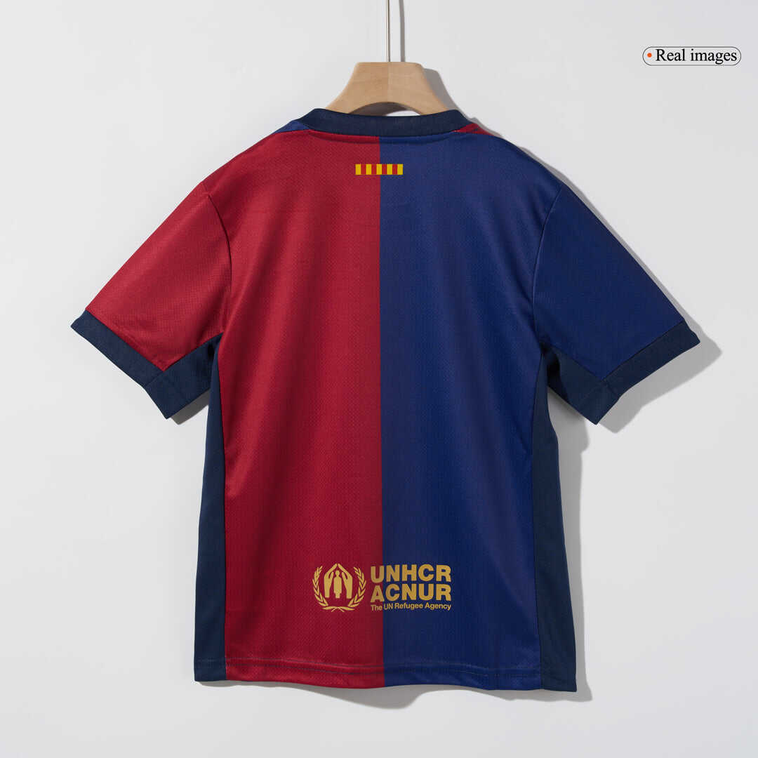 Kid's Barcelona Home Soccer Jersey Kit(Jersey+Shorts) 2024/25 - COLDPL