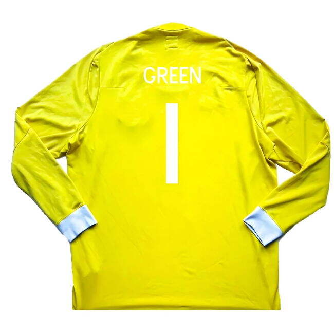 England 2010-11 Goalkeeper Away Shirt ((Good) XXL) (Green 1)