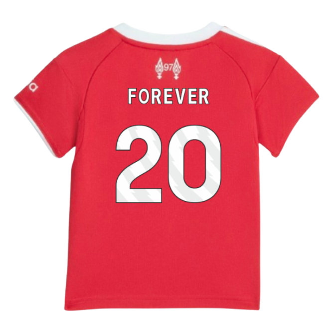 Pro-Grade Liverpool 2025-2026 Liverpool Home Baby Kit (Forever 20)