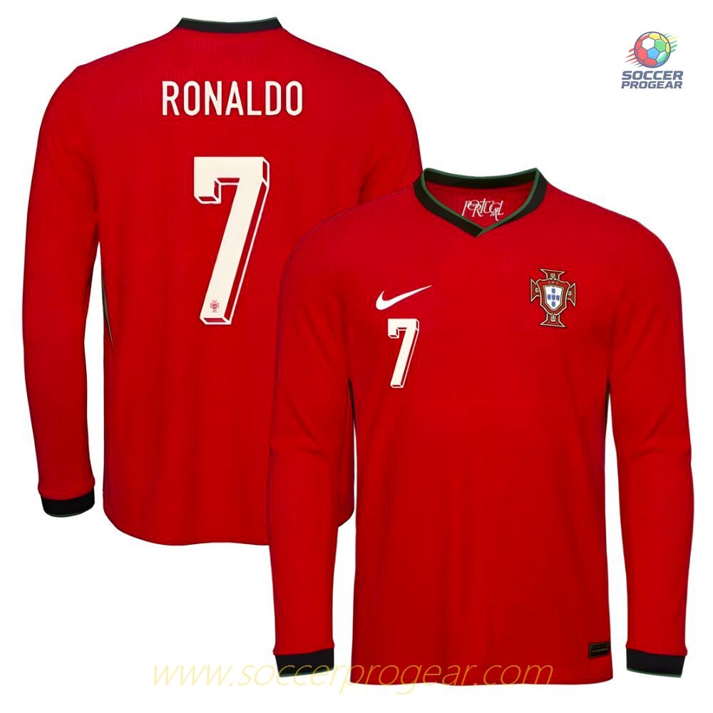 Portugal Home Team Soccer Shirt 2025 Collection 2026 Ronaldo Long Sleeve
