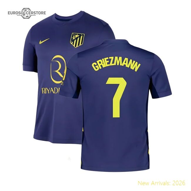 Elite Away Atletico Madrid Griezmann Jersey 2025-2026 Breathable