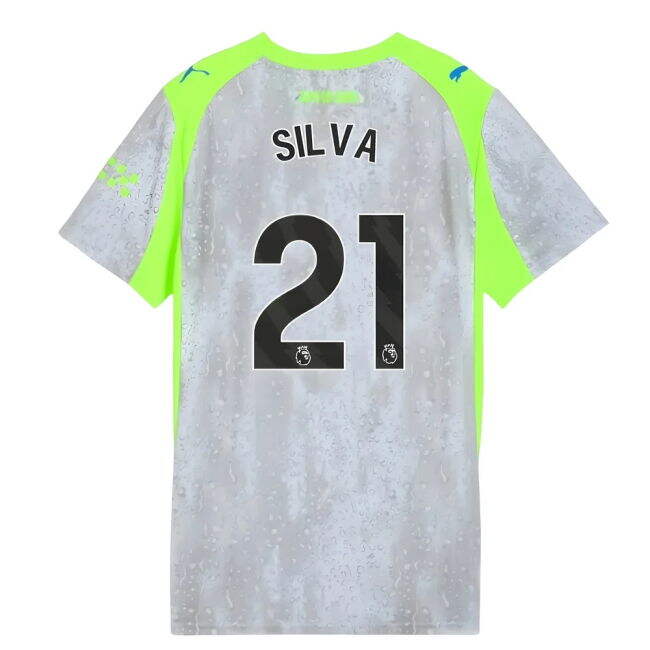 Budget-Friendly Man City Silva 21 2025-2026 Man City Third Shirt (W...