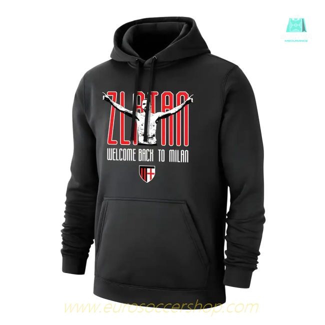 Milan Zlatan Welcome Back footer with hood, black