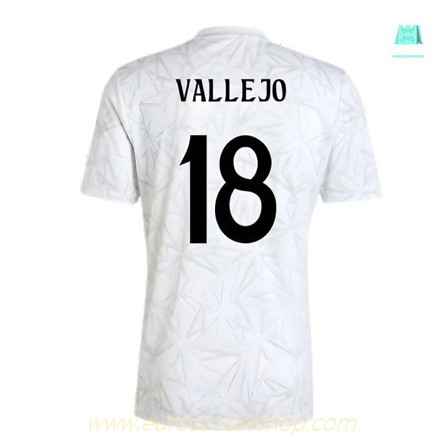 2024-2025 Real Madrid Pre-Match Shirt (White) (Vallejo 18)
