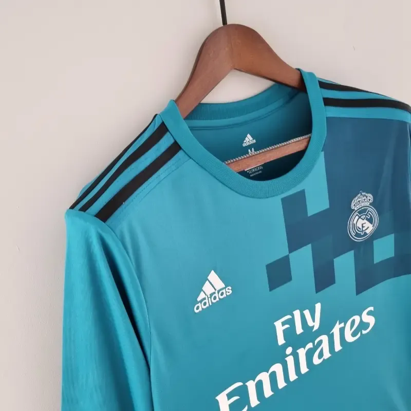 2017-2018 Real Madrid Long Sleeve Third retro kit