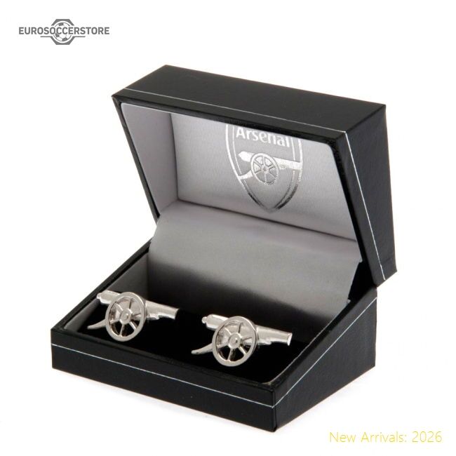 Official Arsenal Fc Sterling Silver Cannon Cufflinks - Premium