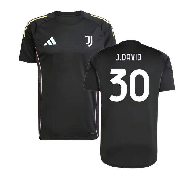 Juve Juventus Training Shirt Black J David #30 Durable Material In...