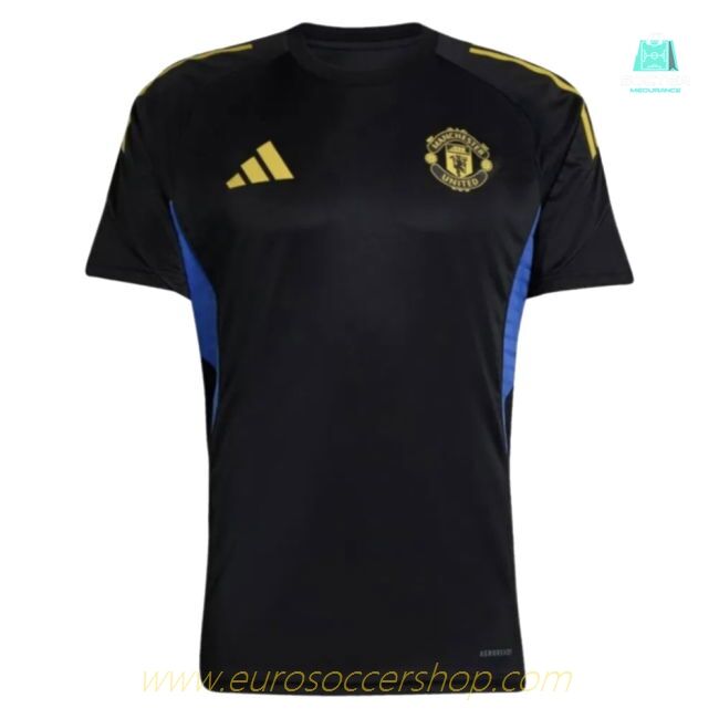 2025-2026 Man Utd EU Training Jersey (Black) - Kids (Your Name)