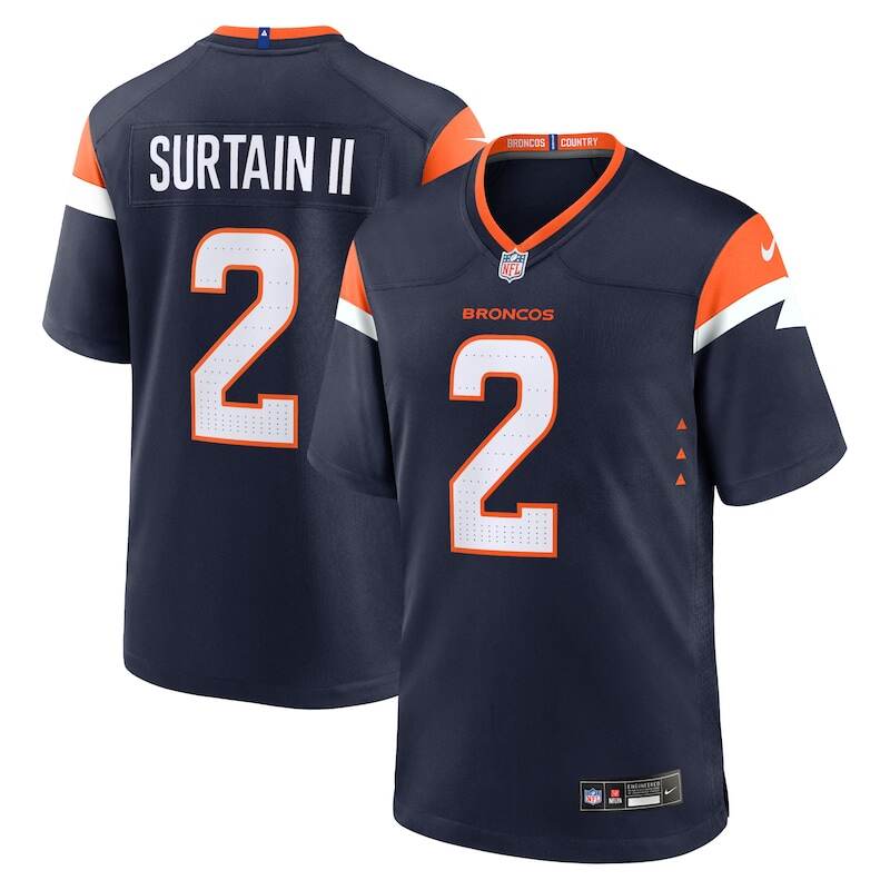 None Patrick Surtain II Denver Broncos Budget-Friendly Replica Jersey