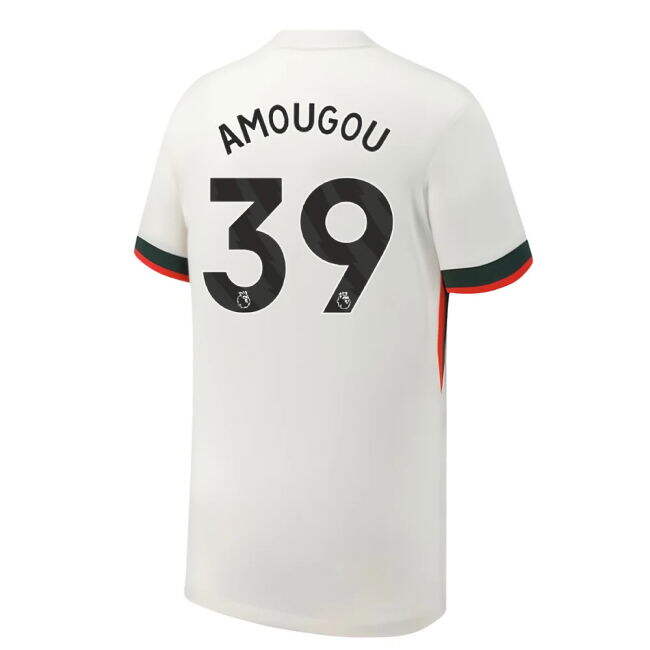 2025-2026 Chelsea Away Shirt (Kids) (Amougou 39) (Match Day)