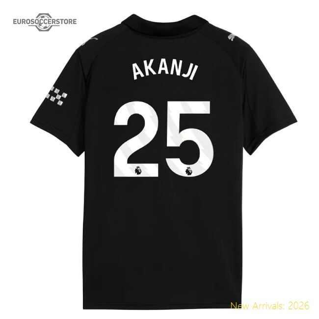 Authentic 2025-2026 Man City Away Mini Kit (akanji 25) - Premium