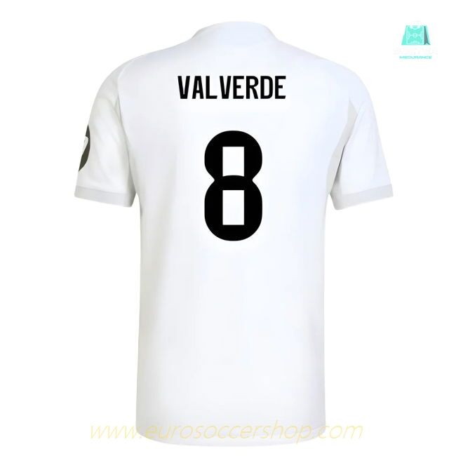 2025-2026 Real Madrid Authentic Home Shirt (Valverde 8)