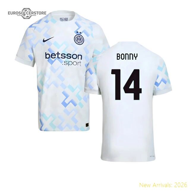 Inter Milan Calcio Bonny Away Match-ready Jersey Performance Fabric