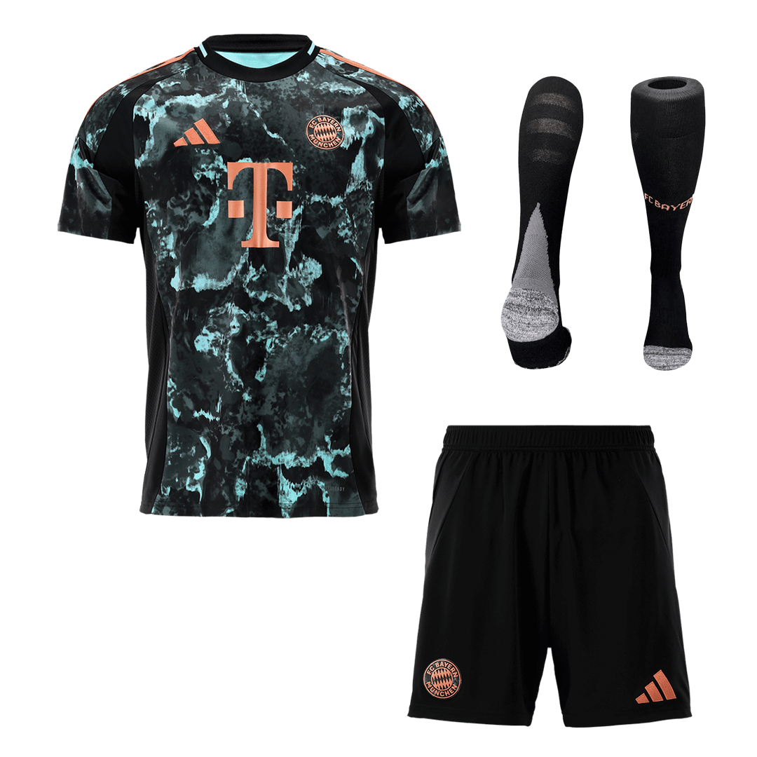 Bayern Munich Away Soccer Jersey Kit(Jersey+Shorts+Socks) 2024/25Authe