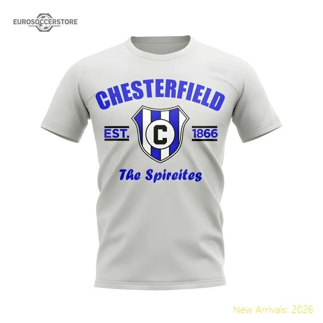 Chesterfield Established Football T-shirt (white) - Authentic Design
