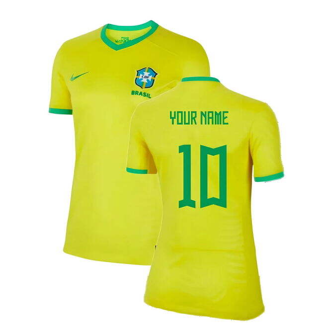 Brazil official style Home Shirt 2023-2024 (Women