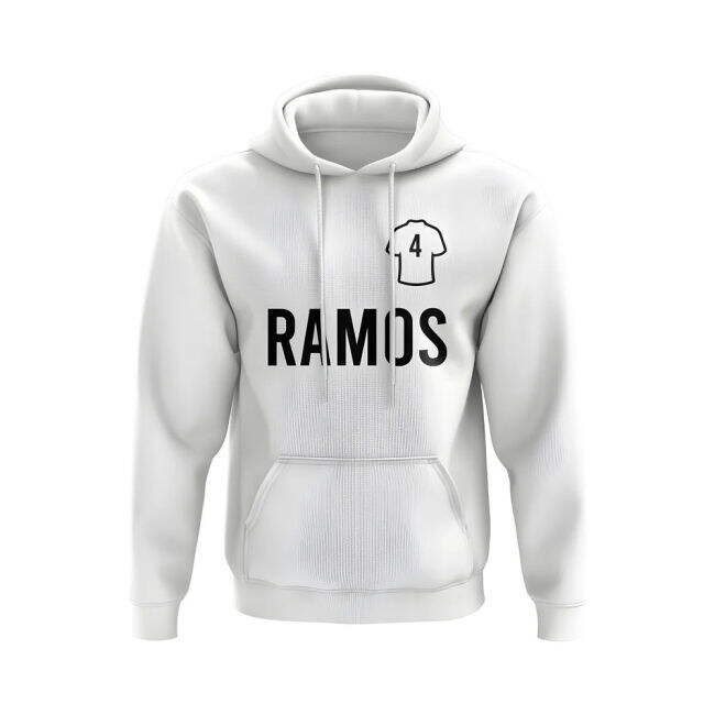 Sergio Ramos Real Madrid Number Hoody (White)