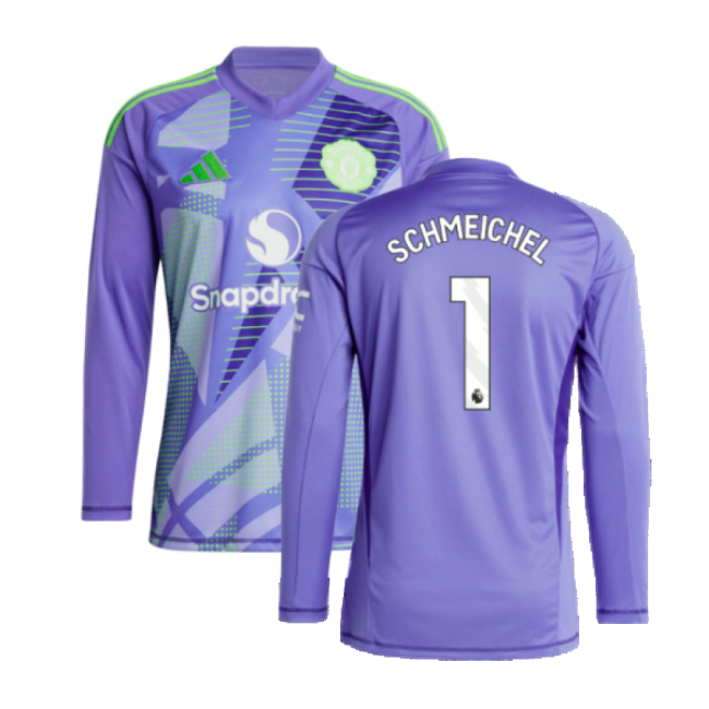 2024-2025 Man Utd Home LS Goalkeeper Shirt (Purple) (Schmeichel 1) ...