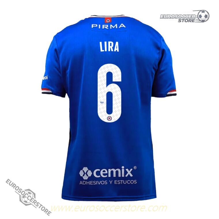 Cruz Azul's 25-26 Home Jersey with the LIRA 6 Version