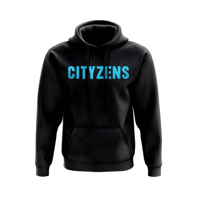 Verified Manchester City Cityzens Hoody (Black) Breathable Fabric