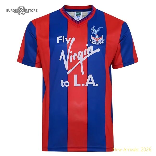 Score Draw Crystal Palace 1990 Fa Cup Final Retro Football Shirt (z