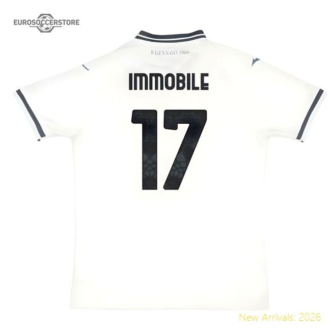 Premium-grade 2025-2026 Biancocelesti Away Shirt (immobile 17)