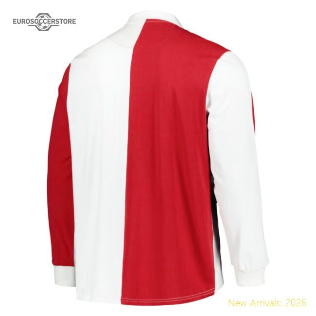 Authentic Sunderland Retro Rugby Long Sleeve Shirt (red) - Premium