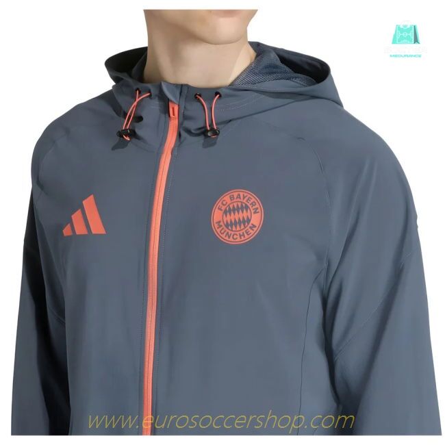 2025-2026 Bayern Munich Vis Tech Travel Jacket (Bold Onix)