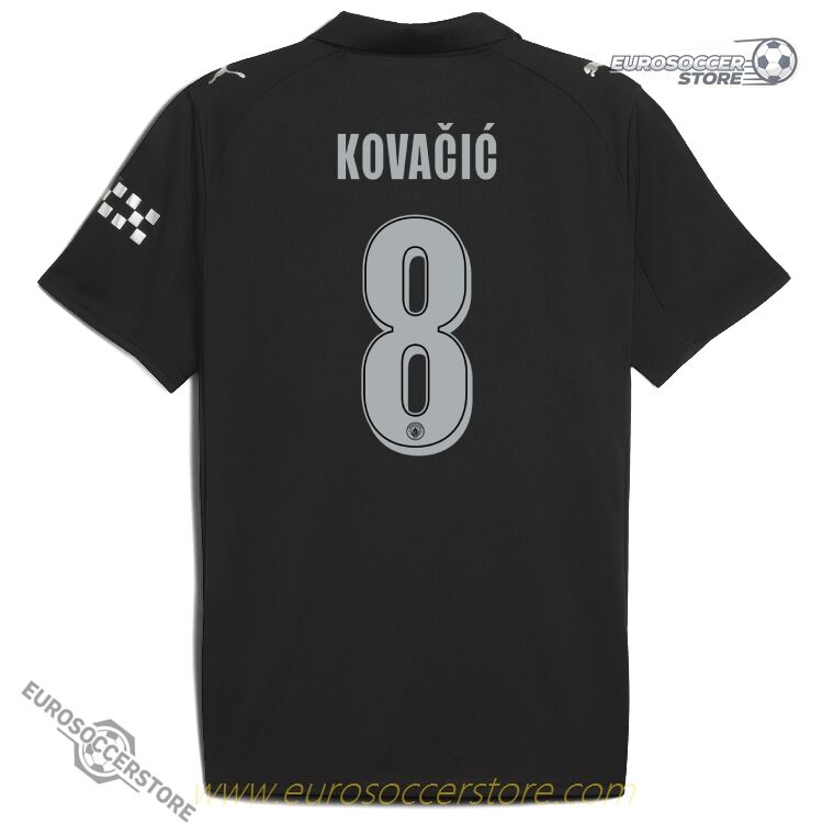 Away UCL Jersey of KOVAČIĆ with number 8 for Manchester City in the 25-26 season