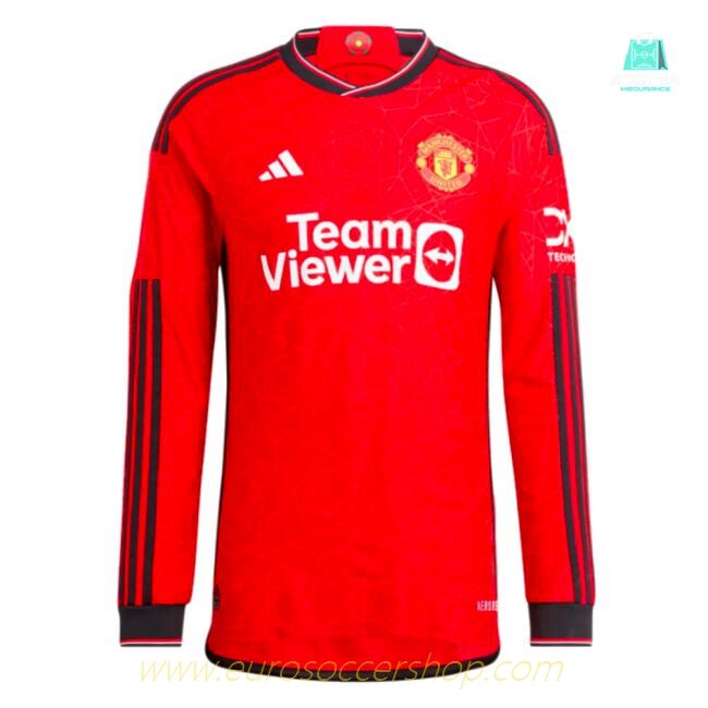 2023-2024 Man Utd Long Sleeve Home Shirt (Your Name)
