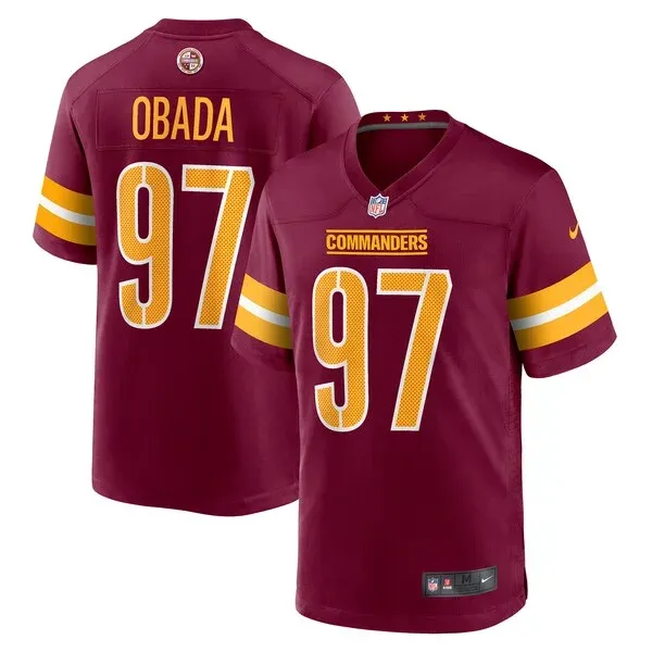 None Efe Obada Game Jersey - Burgundy | NFL Player Jersey | NFL Footba