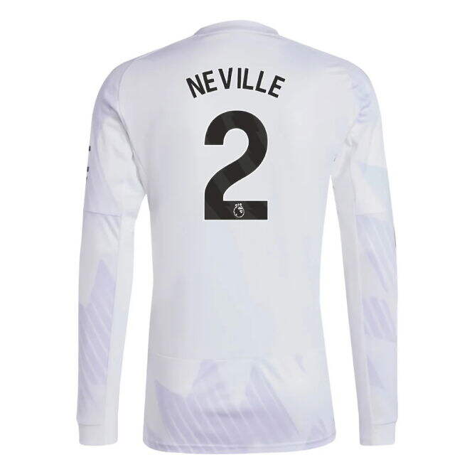 2025-2026 Man Utd Long Sleeve Away Shirt (Neville 2)