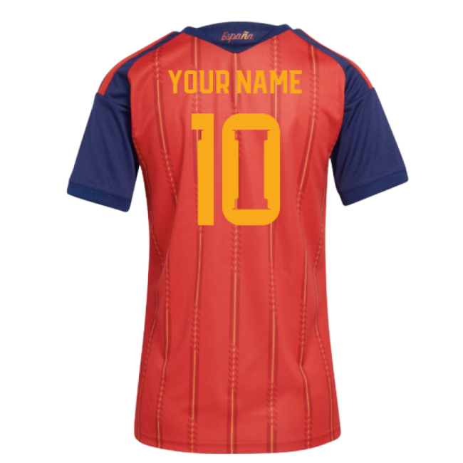 Spain 2026 Home Shirt - authentic retro breathable Jersey (Your Name)